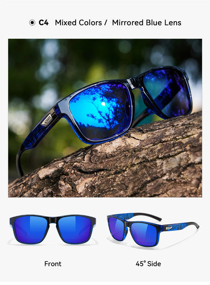 KDEAM XXL Size Men's Polarized Sunglasses Outdoor Sports Goggles Overall Width 155mm Extra Large Sunglass