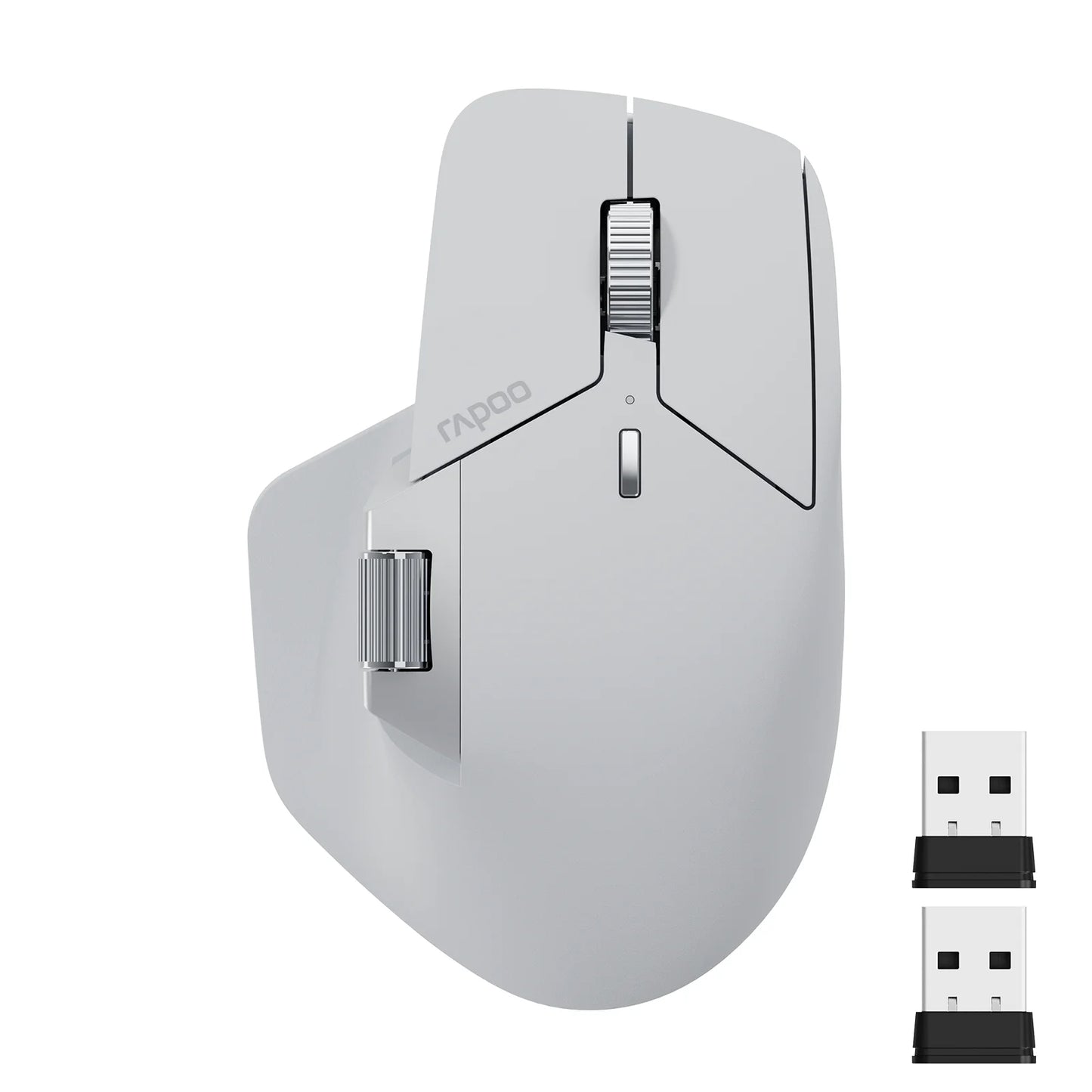Rapoo MT760L/MT760M vícerežimová dobíjecí bezdrátová myš, ergonomická, 4000 DPI, podpora až 4 zařízení, Bluetooth myš