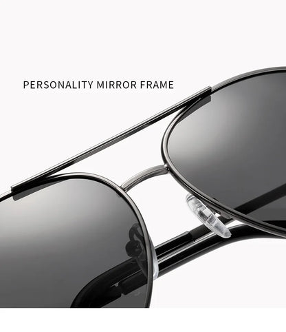 Luxury Photochromic Pilot Polarized Sunglasses Men Women Driving Chameleon Sun Glasses Change Color Day And Night UV400 Eyewear
