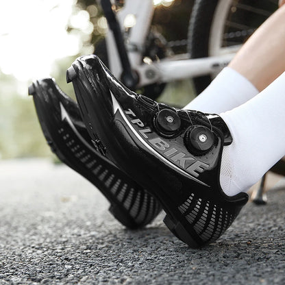 New Men's and Women's Bicycle Shoes,Outdoor Cycling Shoes,Three Functional Soles,Professional Training Shoes