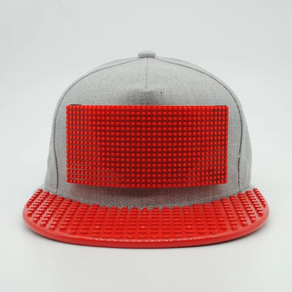 Șepci de baseball cu imprimeu cartoon patchwork, blocuri DIY, șepci snapback, șepci hip-hop pentru bărbați și femei, șepci detașabile cu pixeli, șepci „dad hats”, pentru copii și adulți