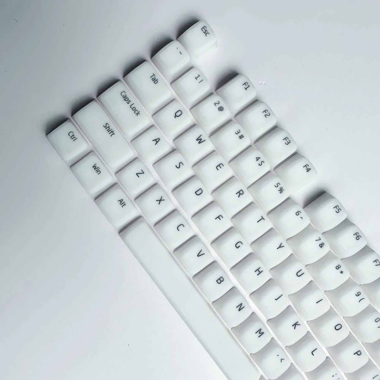 Nogi Cherry Profile ABS Silicone Keycap White Black Sakura Pep Very Peri for Keyboard Gh60 Poker 87 TKL 104 ANSI Xd64 Bm60 Xd68
