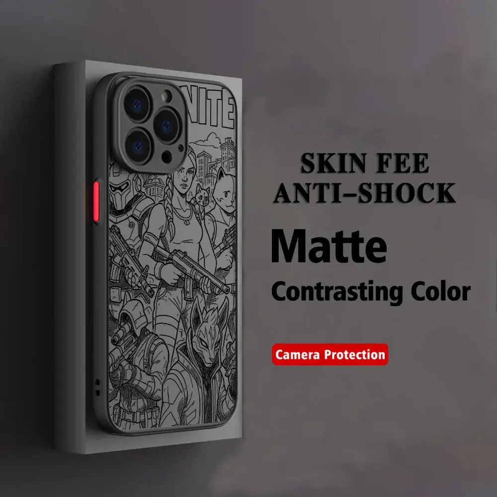 Hot Game F-Fortnite Phone Case For Xiaomi Redmi Note 14 13 12 12S 11 11S 10 10S 9T 9S 8 7 Pro Plus 4G 5G Matte Clear Back Cover