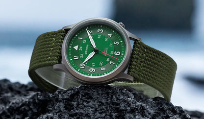 BERNY Full Titanium Watches for Men Outdoor Quartz Men's Field Wristwatch VH31 Super Luminous Sapphire Easy Read Watch