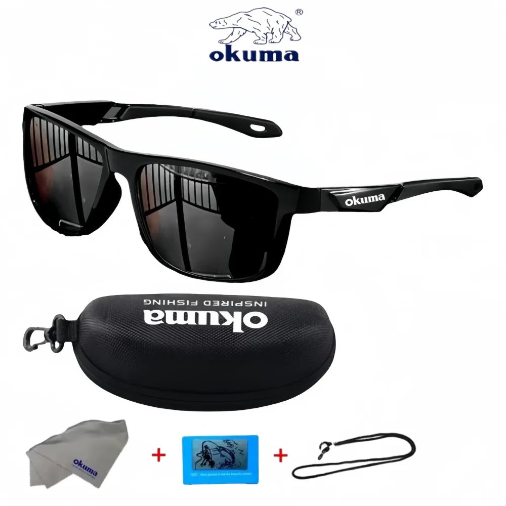Okum fashion polarized glasses UV400, anti UV, anti glare, strong light, suitable for cycling, driving, fishing, etc