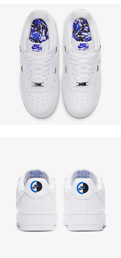 Nike originale AIR FORCE 1 Air Force No.1 lave casual skatesko til kvinder CT1990-100