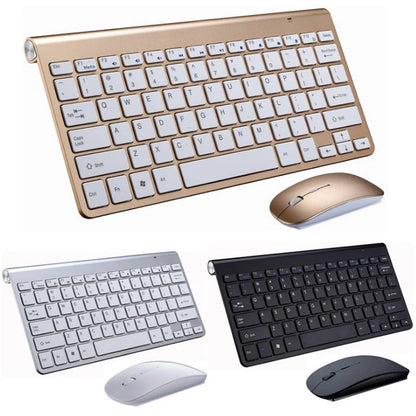 Conjunto de teclado e rato sem fios espanhol, hebraico, coreano e tailandês 2.4G Mini portátil para Windows, Mac e Android