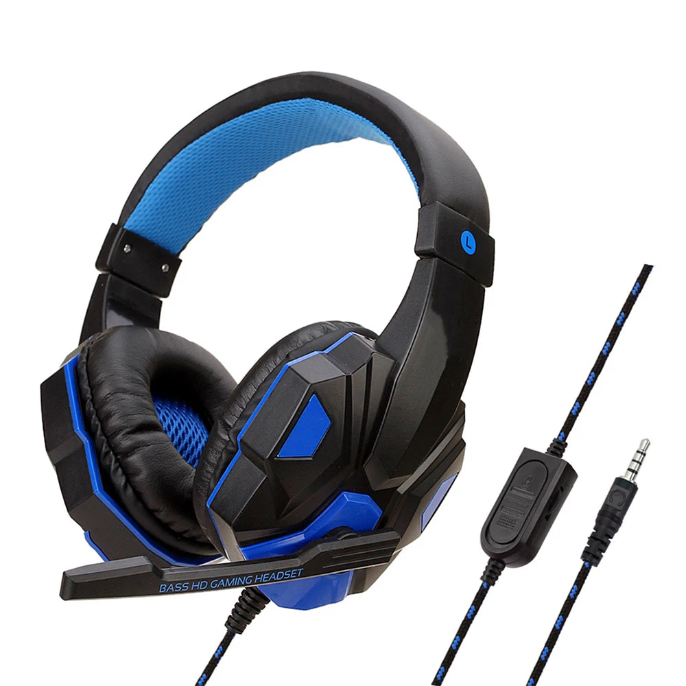 Casque de jeu filaire USB 3.5mm, avec Microphone, suppression du bruit, HiFi, stéréo, basse, pour PS4, PS5, Xbox One, ordinateur portable