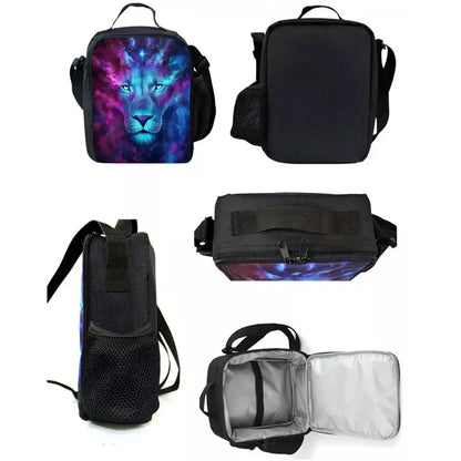 Child Hot Game F-FortniteS Insulated Large Capacity Bag for Boy Girl Student Outdoor Picnic Resuable Thermal Cooler Lunch Box