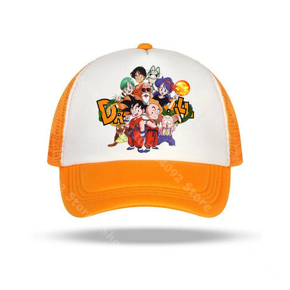 Dragon Ball baseball sapkák, anime karakterekkel nyomtatott napellenzős sapkák, gyerekeknek és felnőtteknek, nyári, lélegző, alkalmi sapkák, állítható csúcsú sapkák, ajándékok