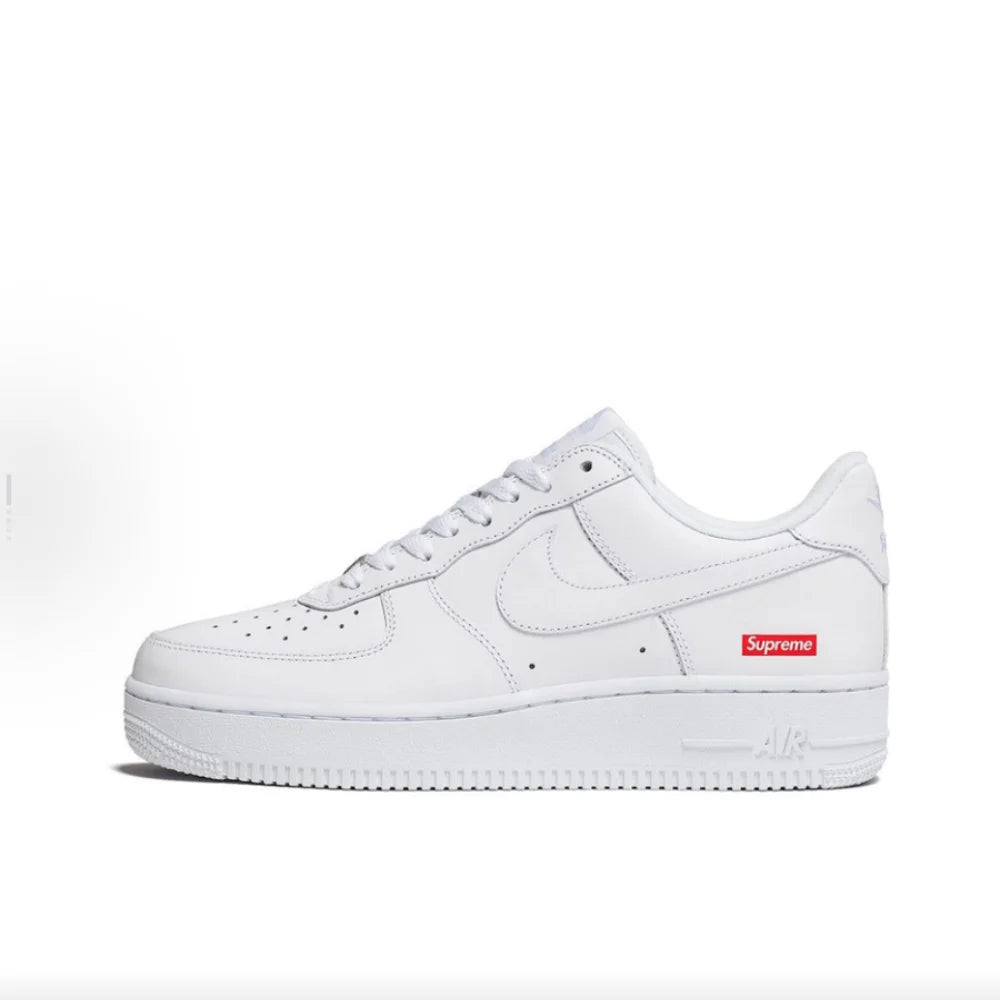 Nike Air Force 1 ”Panda” läder-sneakers, låga, unisex, vit/svart DV0788-001