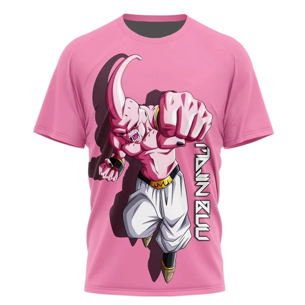 2026 Summer Dragon Ball T Shirt Kids Tops Tee Anime Figures Goku Super Saiyan T-shirt Boys T-shirts Children Short Sleeve Y2k