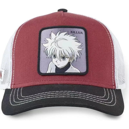 Șapcă de baseball Hunter X Hunter Cap de vară, tip snapback, pentru bărbați, cu broderie, în stil hip-hop, cu vizieră de soare, șapcă de camionagiu ajustabilă, din plasă
