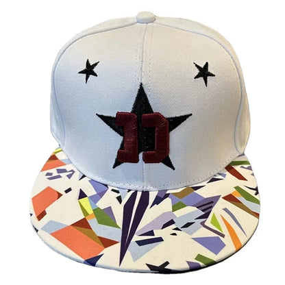 Miesten kirjaillulla tekstillä varustettu trendikäs, helposti yhdisteltävä suoralla lipalla oleva baseball-lippalakki – naisten kesäinen hiphop-hattu ulkokäyttöön, säädettävä aurinkosuojallinen lippis