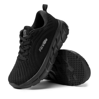 FitVille-schoenen met brede teenruimte voor heren, goed gedempte extra brede schoenen, antislip, breed, lichtgewicht en ademend, voor hardlopen
