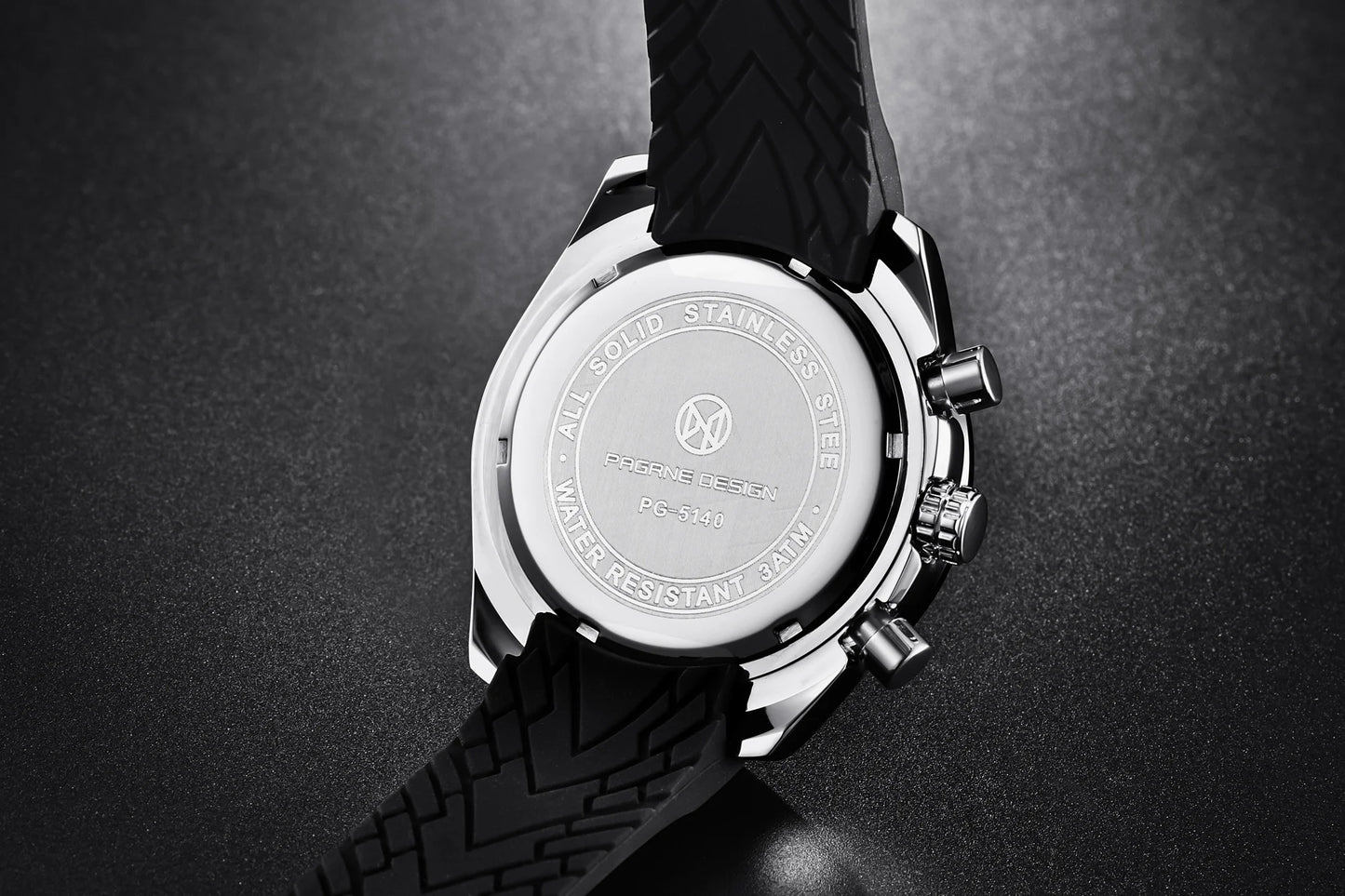 PAGANI DESIGN New 45mm Men Quartz Watch Rubber Belt Men's Luxury Watch Fashion Casual Sports Male Clock Relogio Maasculino