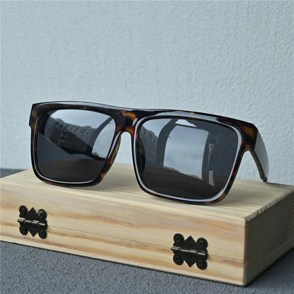 Vazrobe 165mm Oversized Black Polarized Sunglasses Men Large Huge Sun Glasses for Male Flat Top Steampunk Big Large Face
