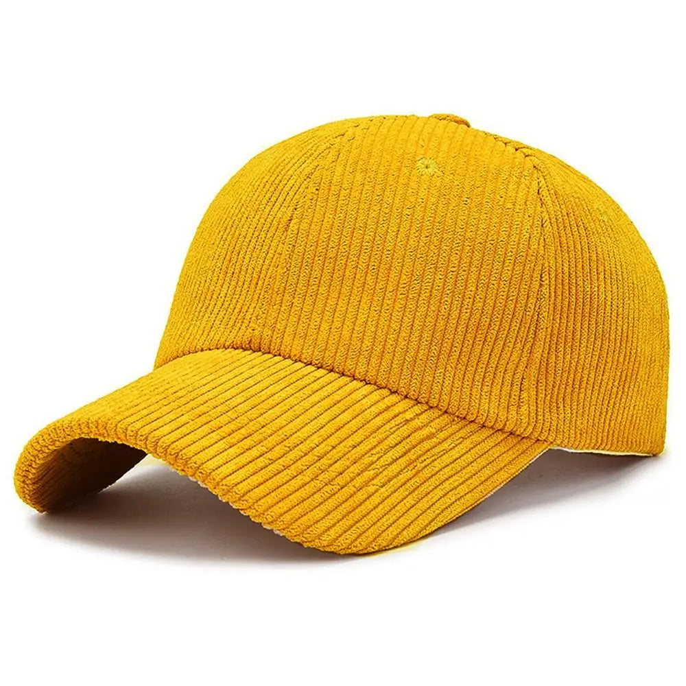Unisex kordbársony baseball sapka, állítható napellenző sapka, hiphop sapka, férfiaknak