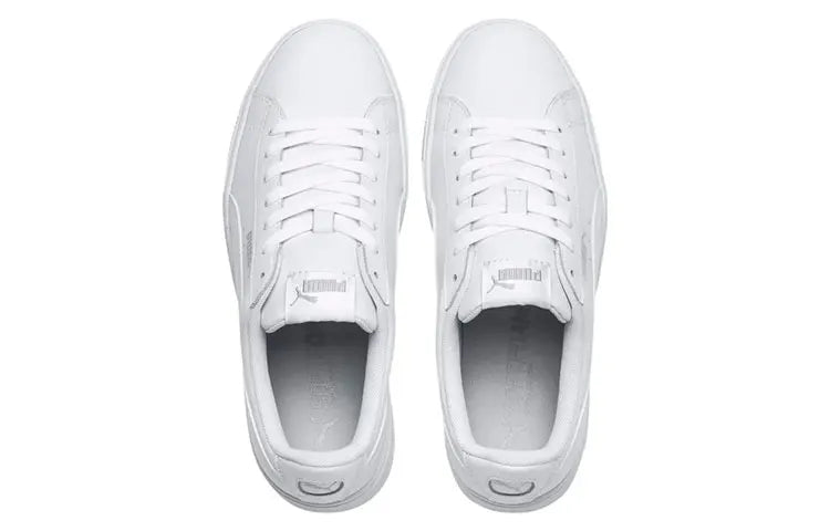 Baskets Puma Vikky Stacked blanches et argentées 369143-02