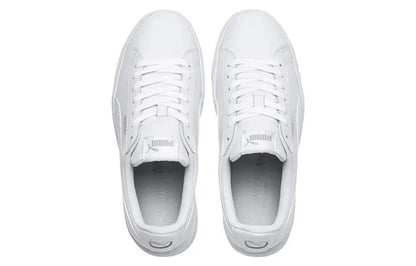 Baskets Puma Vikky Stacked blanches et argentées 369143-02