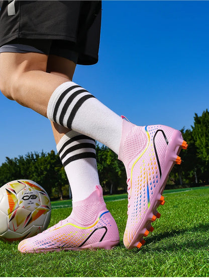 New Men Soccer Shoes Professiona Football Boot Turf Futsal Match Grass Unisex Outdoor Training Soccer Cleats Non-slip Breathable