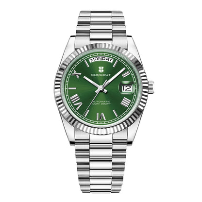 39mm Men Corgeut Logo/Name NH36 Automatic Mechanical Relogio Masculino Sapphire Glass Luminous Waterproof Wristwatch