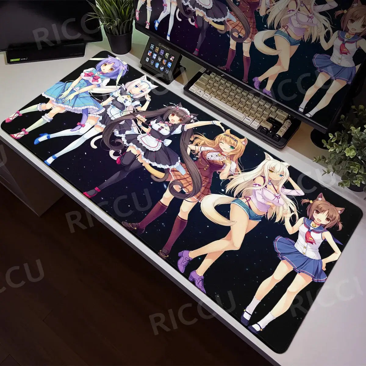 Nekopara XXL Home HD Γραφείο υπολογιστή Ποντίκι Anime Μεγάλο μαξιλάρι ποντικιού Γραφείο Φορητός υπολογιστής Επιτραπέζιος υπολογιστής Αξεσουάρ παιχνιδιών Τεχνολογία