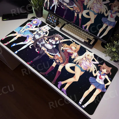 Nekopara XXL Home HD Γραφείο υπολογιστή Ποντίκι Anime Μεγάλο μαξιλάρι ποντικιού Γραφείο Φορητός υπολογιστής Επιτραπέζιος υπολογιστής Αξεσουάρ παιχνιδιών Τεχνολογία