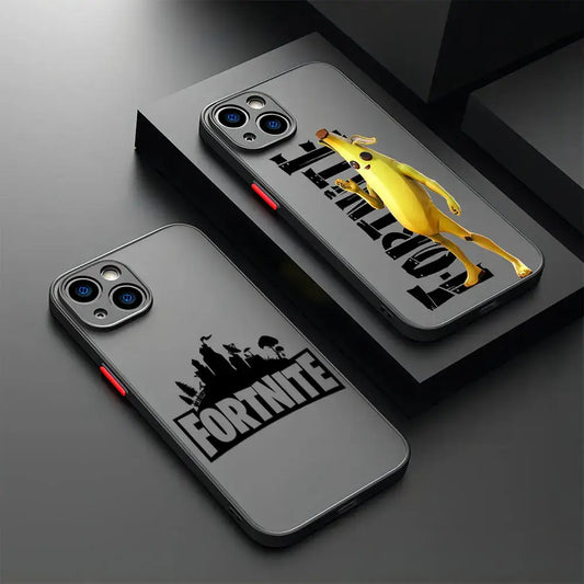 Etui na telefon Hot Game F-Fortnites do Xiaomi Redmi Note 14 13 12 12S 11 11S 10 10S 9T 9S 8 7 Pro Plus 4G 5G, matowa przezroczysta tylna obudowa