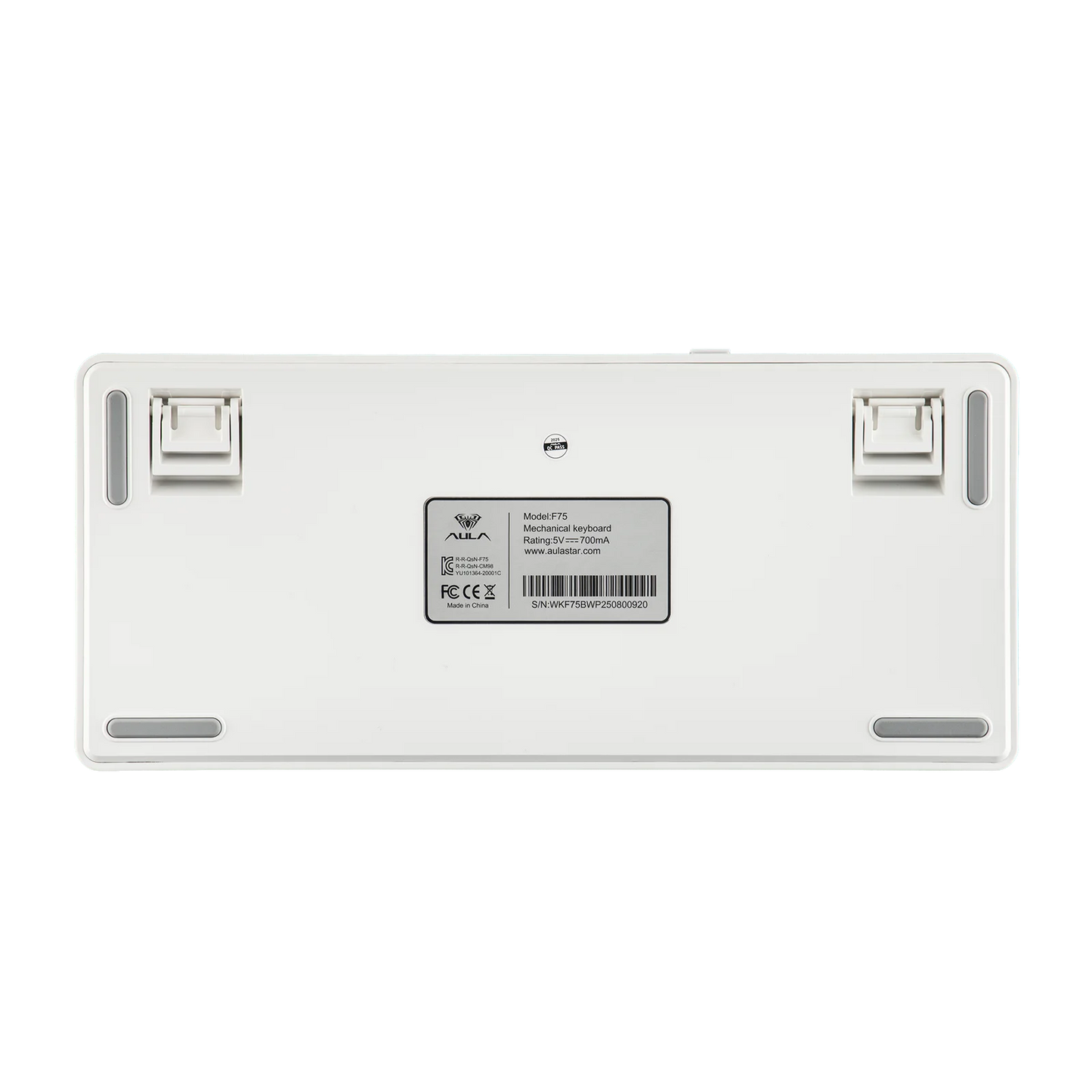 EPOMAKER AULA F75 ISO-ES 75% Spanish QWERTY Hot-Swap Gasket-Mounted Wired/Bluetooth/2.4GHz Wireless Mechanical Gaming Keyboard RGB Backlight
