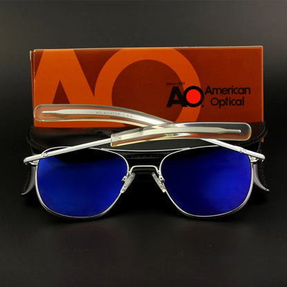 Pilot AO Sunglasses Men Top Quality Brand Designer AGX Tempered Glass Lens Sun Glasses Male