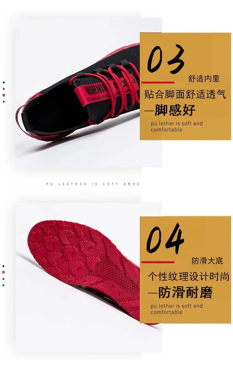 Męskie sneakersy casualowe, lekkie sportowe buty z siateczki na lato, męskie buty outdoorowe z miękką podeszwą, oddychające, wygodne, modne buty do biegania