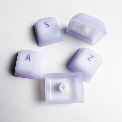Nogi Cherry Profile ABS Silicone Keycap White Black Sakura Pep Very Peri for Keyboard Gh60 Poker 87 TKL 104 ANSI Xd64 Bm60 Xd68