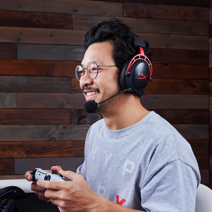 HyperX Cloud Alpha Wireless Gaming Headset with 300 Hour Battery, Dual Chamber Drivers, DTS Spatial Audio, Detachable Noise Cancelling Mic