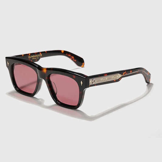 Fashion Design Handmade Square Acetate Sunglasses For Men Women Classic Sunglasses outdoor UV400 Protection Logo Customization