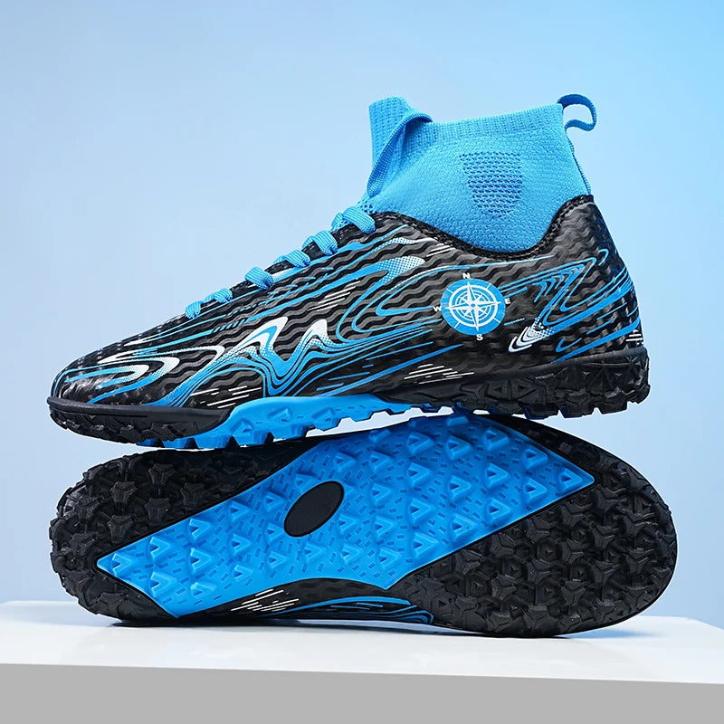 Men Professional Soccer Cleats Football Boots Studs Non Slip Breathable Training Boys Match Sneakers Comfortable for Grass Turf