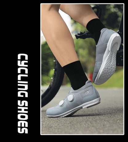 Professional Men Cycling MTB Shoes Route Cleats Speed Road Bike Sneaker Racing Women Flat Bicycle Mountain Spd Biking Footwear