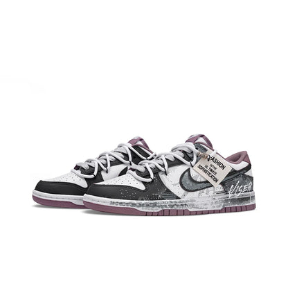 Custom Sneakers  Nike Dunk Post-Apocalyptic Wasteland Graffiti Dark Trendy Low-Top Skate Shoes  For Men