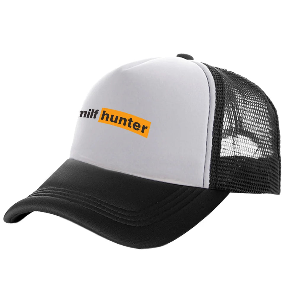 Czapki z daszkiem Milf Hunter – modne, stylowe czapki Milf Hunter – czapki baseballowe na lato, czapki z siateczką chroniące przed słońcem na świeżym powietrzu MZ-506