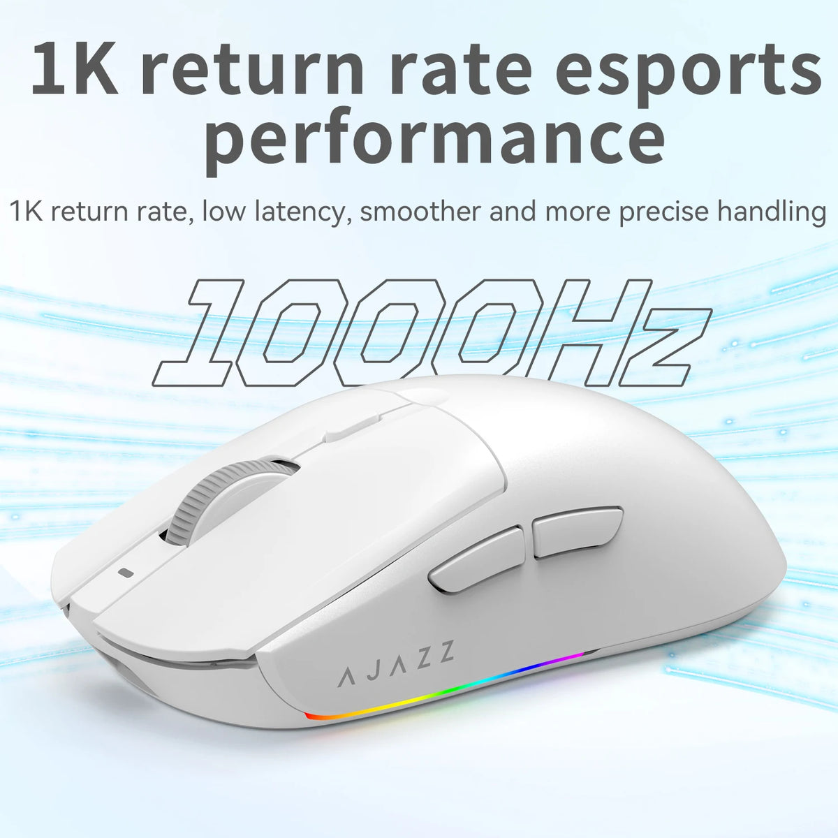 AJAZZ AJ139 Pro belaidė žaidimų pelė PMW3395/PAW3311, 26000 DPI ultralengva įkraunama belaidė žaidimų pelė, skirta kompiuteriui, nešiojamajam kompiuteriui ir e. sportui