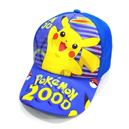 Czapka baseballowa z nadrukiem Pikachu z anime „Pokémon Go”, wykonana z poliestru, z daszkiem w stylu kreskówkowym, do przebierania się dla dzieci, jako dekoracja lub prezent urodzinowy