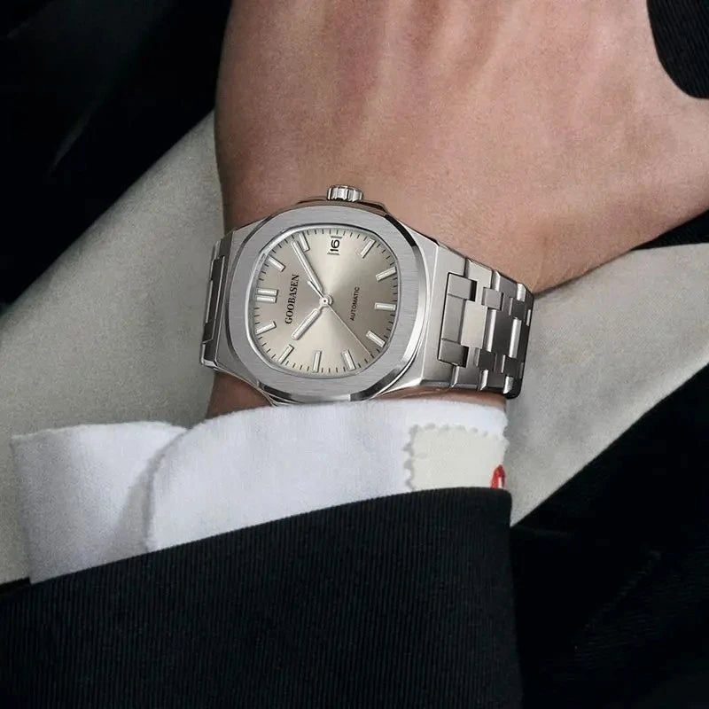 New 2025 Men's Automatic Watch Luminous Man Watches Steel Strap Waterproof Wristwatches Men's Luxury Brand Watch