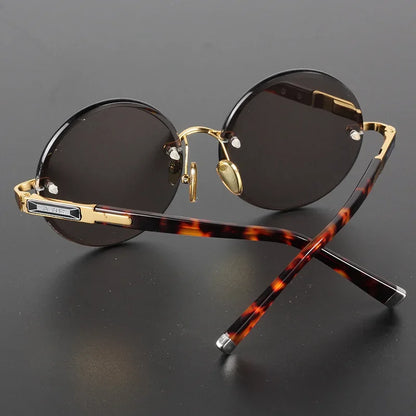 Men's Resin Sunglasses  Frameless UV400 Sunglasses Cool Eye Protection Glasses Summer Decorative Sunglasses