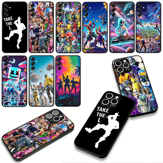 Game F-ForTnites Wallpaper Case for Samsung Galaxy A07 A13 A12 A23 A42 A50 A51 A52 A53 A70 A71 A72 A21S A04 Note 20 9 8 10 Cover