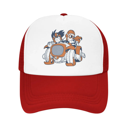Goku Muten Roshi Dragon Ball Z Baseball Caps Sport Sun Hat Anime DBZ Hats Breathable Polyester Trucker Cap Summer Trucker Caps, produit gaming premium Fraquane