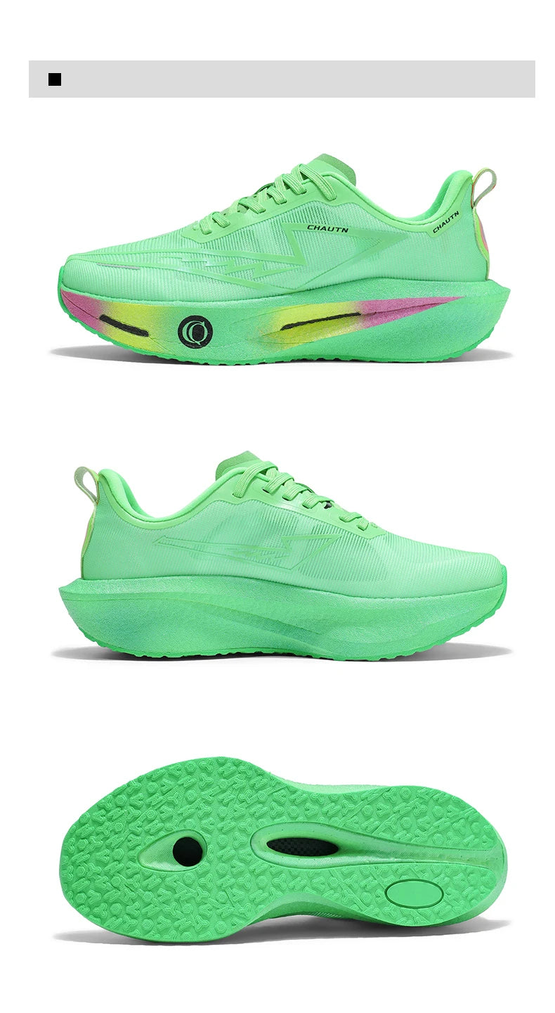 Men Running Shoes Speciality Carbon Plate Sports  Marathon Breathable Lightweight Women Comfortable Nonskid Chunta Sneakers