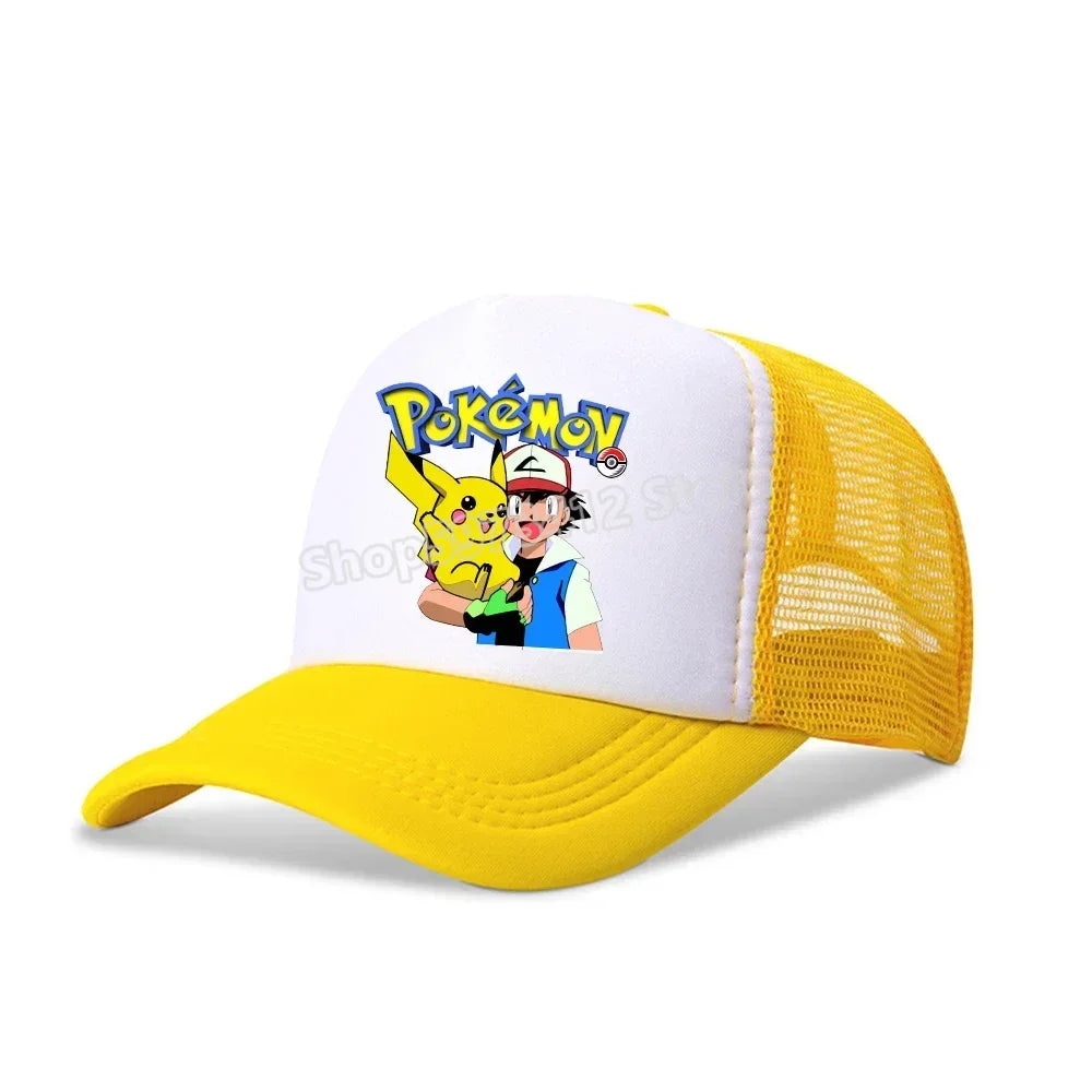 Pokémon baseball sapka Pikachu Charizard Gengar anime csúcsos sapka gyerek felnőtt nyári szabadtéri sport sapkák fiú alkalmi divat sapka ajándék
