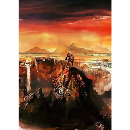 Canvas Painting Posters and Prints Wall Art Anime Pop Game God of War Ragnarok Poster Aesthetics Kratos Gaming