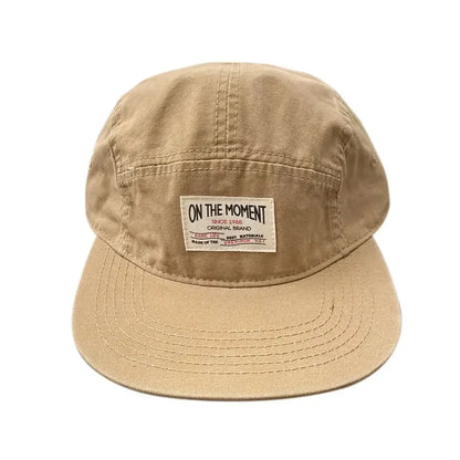 Retro Japanese Style Hip-hop Hats 5 Panel Thin Flat Brimmed Baseball Cap Quick-drying Breathable Sunscreen Hat Unisex