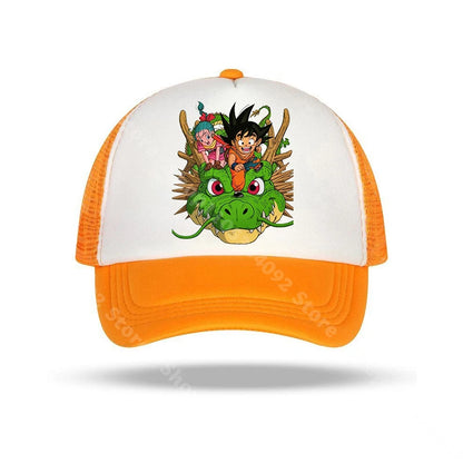 Dragon Ball baseball sapkák, anime karakterekkel nyomtatott napellenzős sapkák, gyerekeknek és felnőtteknek, nyári, lélegző, alkalmi sapkák, állítható csúcsú sapkák, ajándékok